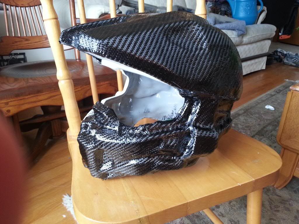 Carbon Fiber Halo 4 Master Chief Helmet RPF Costume and Prop Maker
